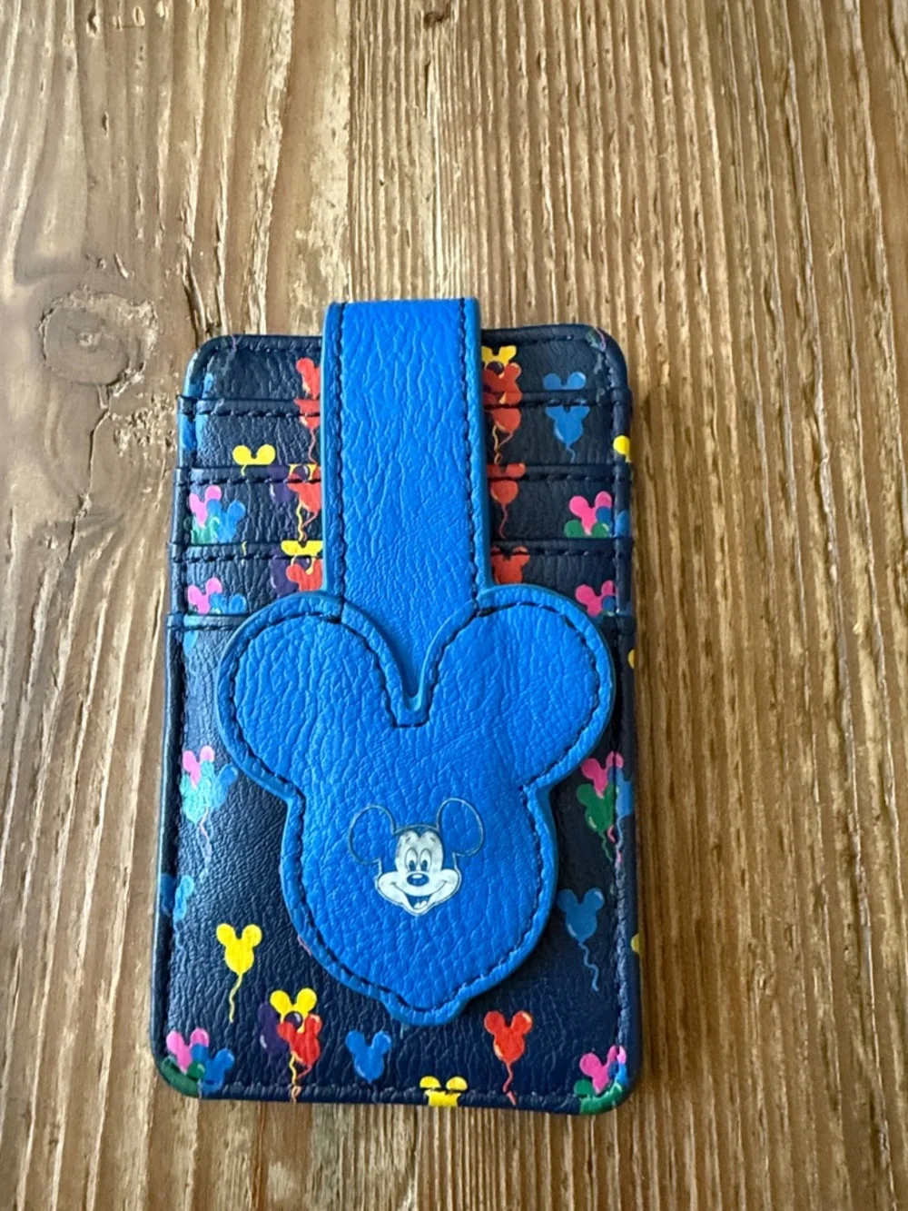 Disney Multicolor Mickey Balloon Card Holder